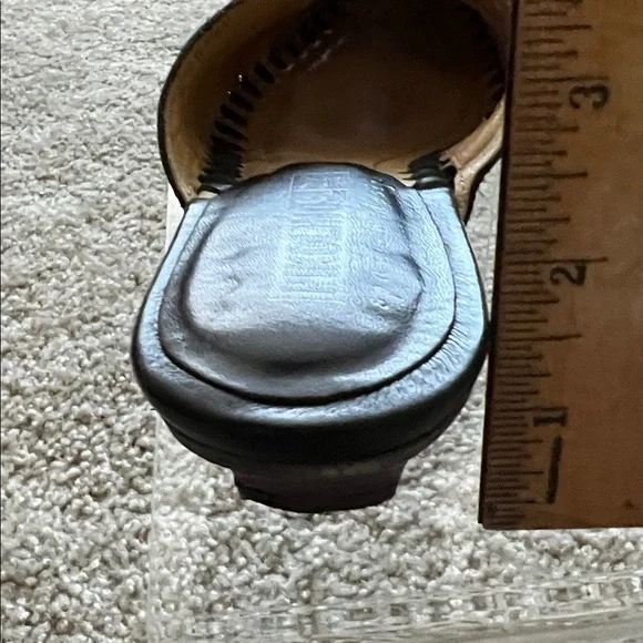 Pikolinos Jerez Black Leather Slip-On Kitten Heel Closed Toe Mules Size EU36 - Picture 12 of 16